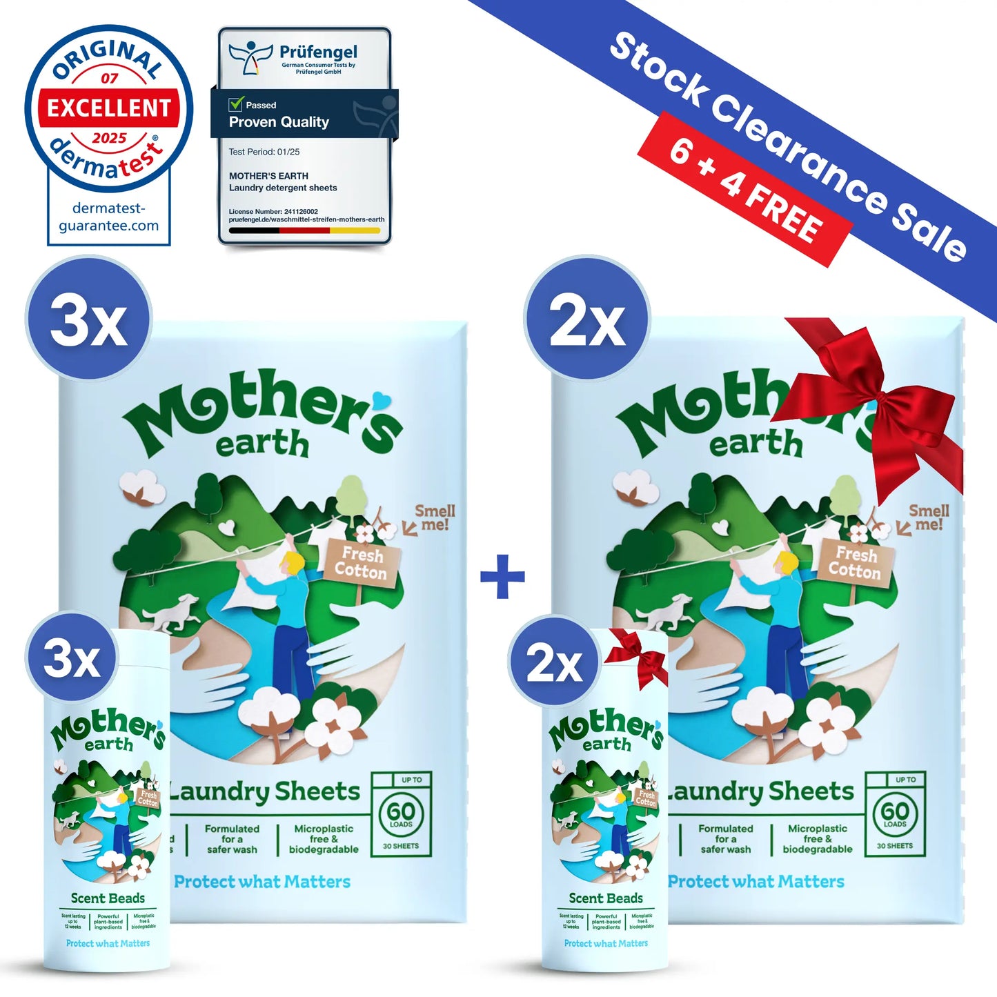 Eco-Friendly Laundry Sheets + Scent Beads Mother's Earth