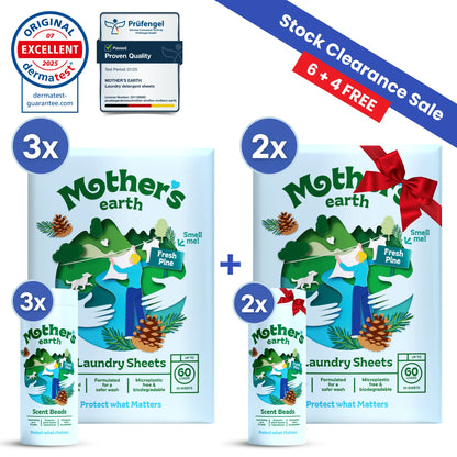 Eco-Friendly Laundry Sheets + Scent Beads Mother's Earth