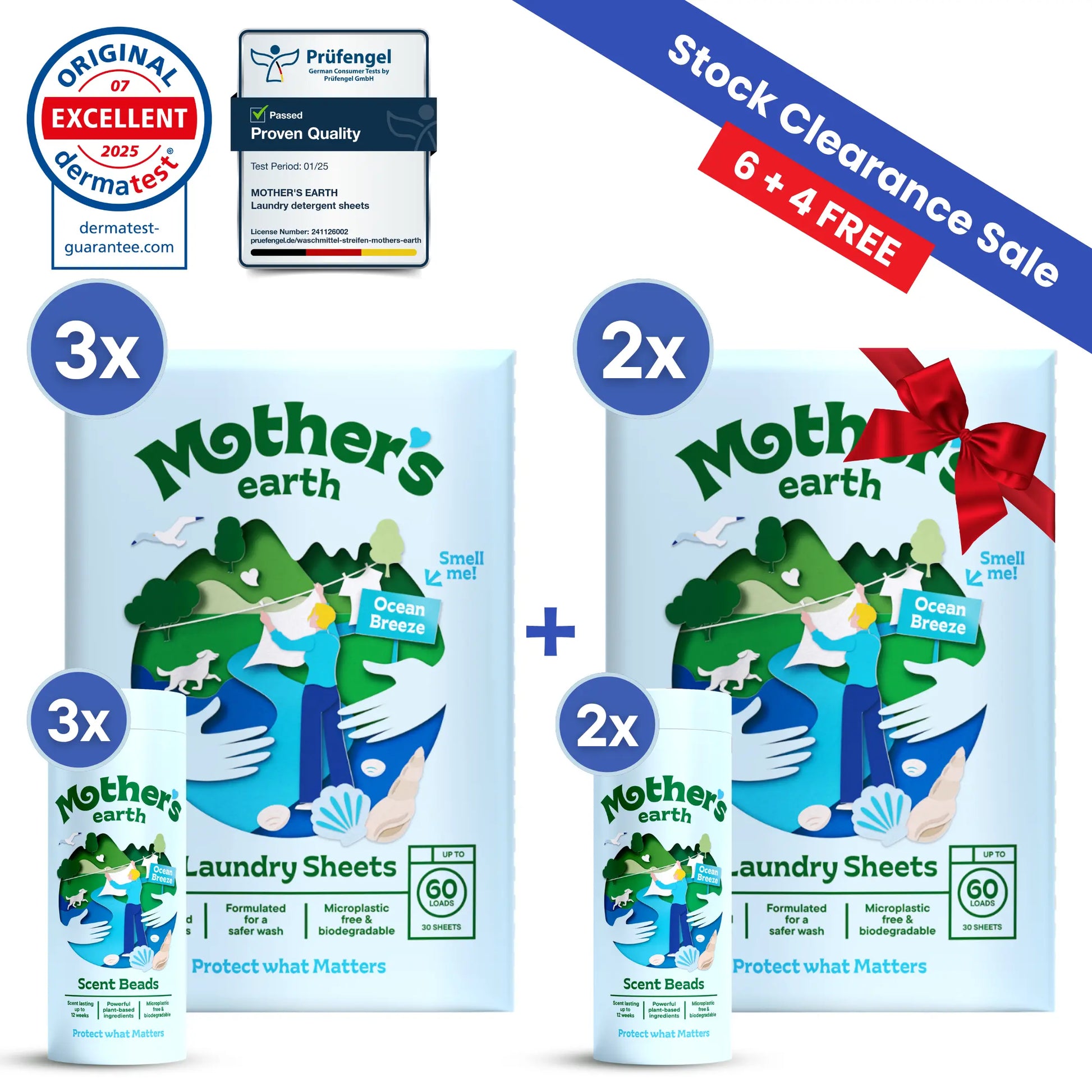 Eco-Friendly Laundry Sheets + Scent Beads Mother's Earth