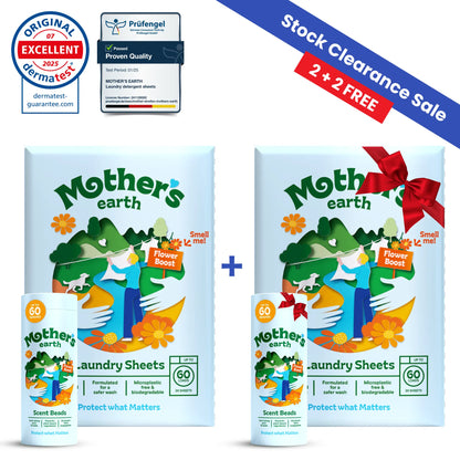 Eco-Friendly Laundry Sheets + Scent Beads Mother's Earth