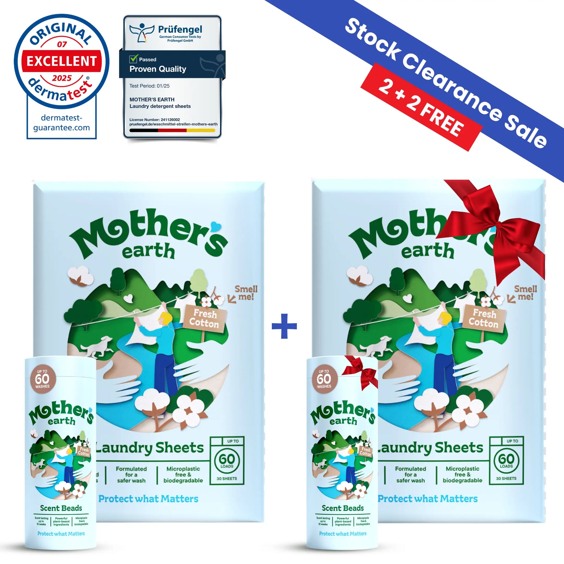Eco-Friendly Laundry Sheets + Scent Beads Mother's Earth