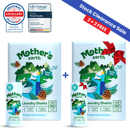 Eco-Friendly Laundry Sheets + Scent Beads Mother's Earth