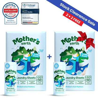 Eco-Friendly Laundry Sheets + Scent Beads Mother's Earth