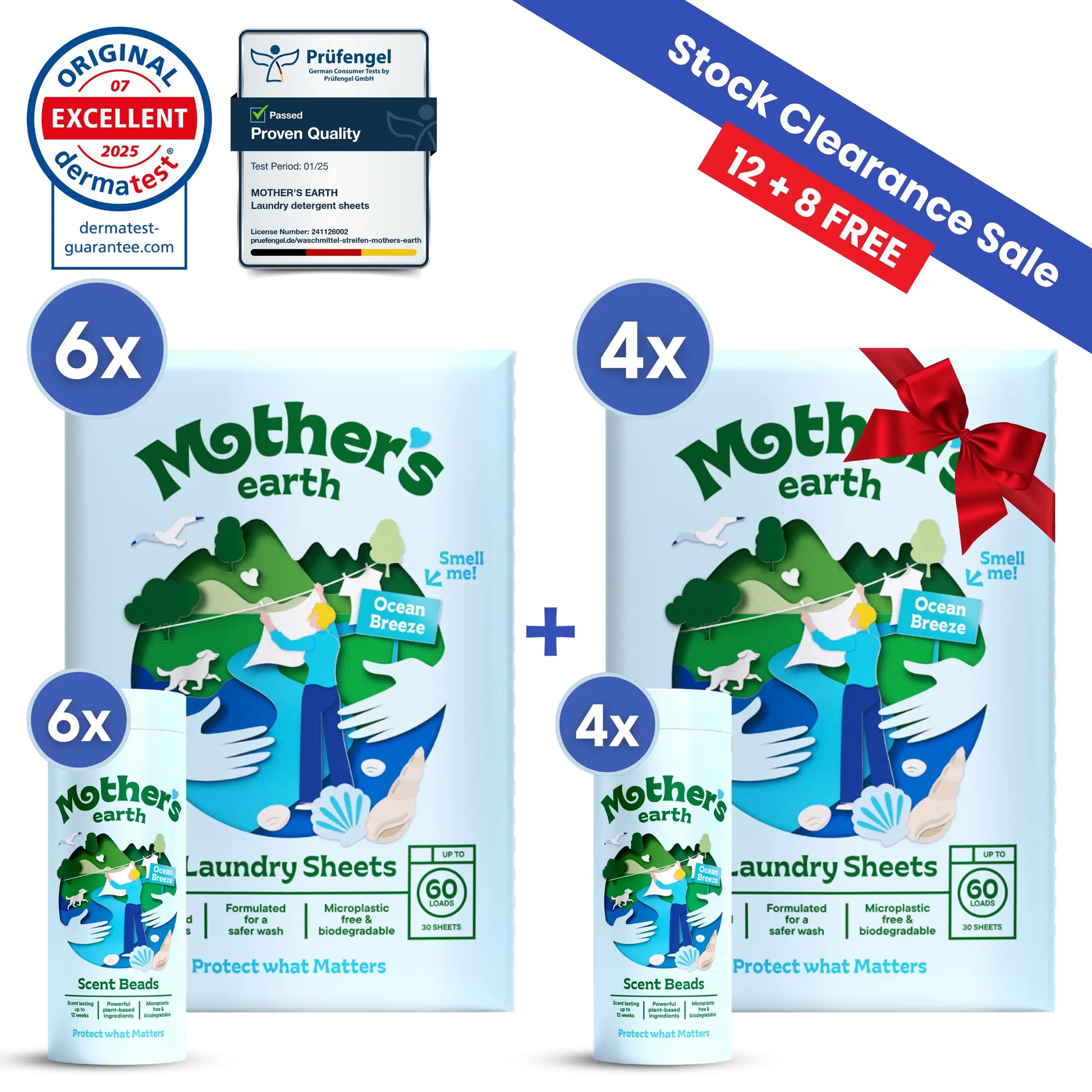 Eco-Friendly Laundry Sheets + Scent Beads Mother's Earth