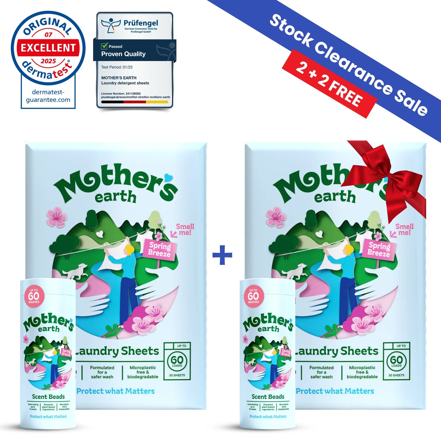 Eco-Friendly Laundry Sheets + Scent Beads Mother's Earth
