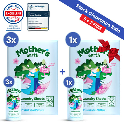 Eco-Friendly Laundry Sheets + Scent Beads Mother's Earth