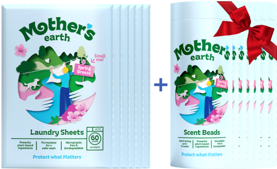 Eco-Friendly Laundry Sheets + Scent Beads Mother's Earth